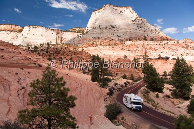 etats unis ouest 32.JPG - Camping-car dans le Zion National ParkUtah, Etats-Unis